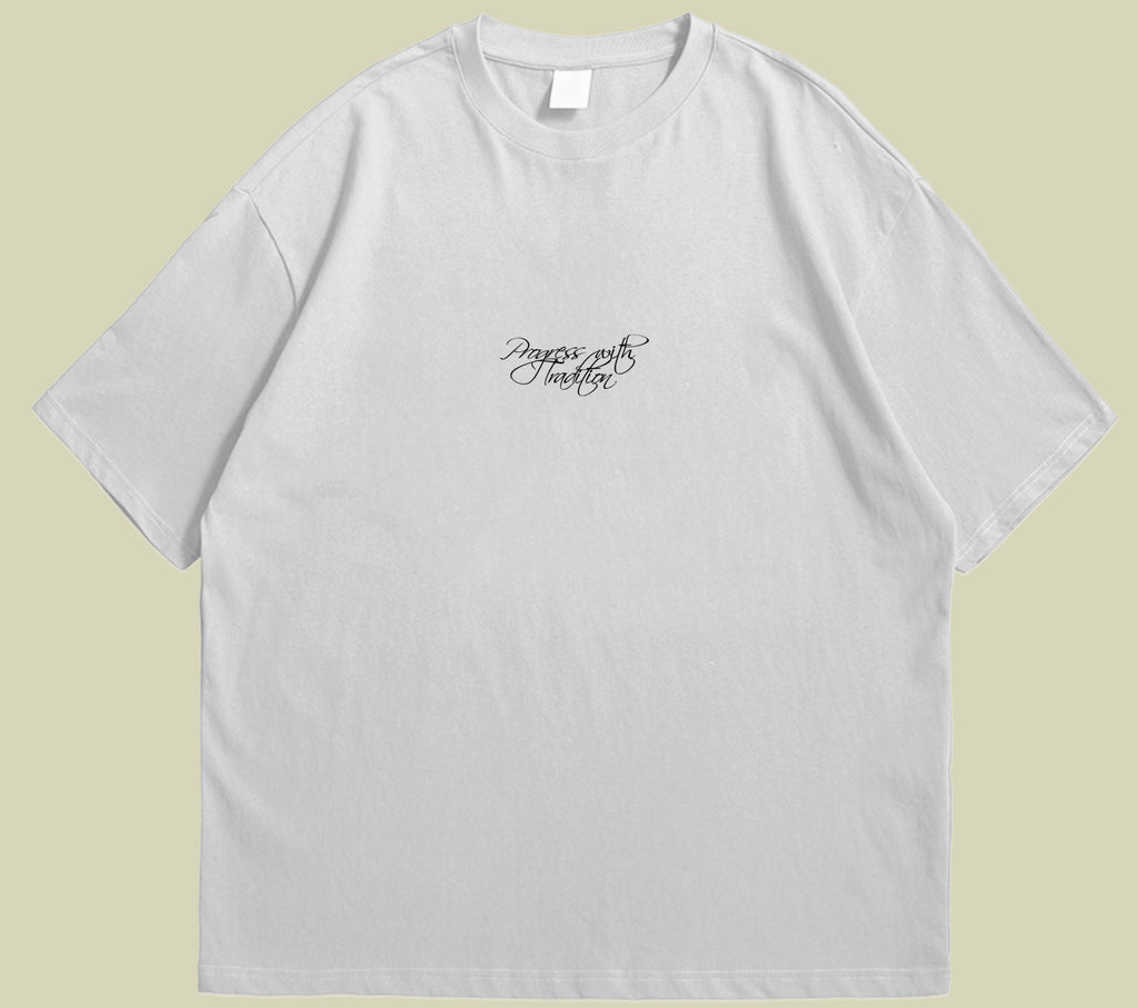 Progress with Tradition Tee White